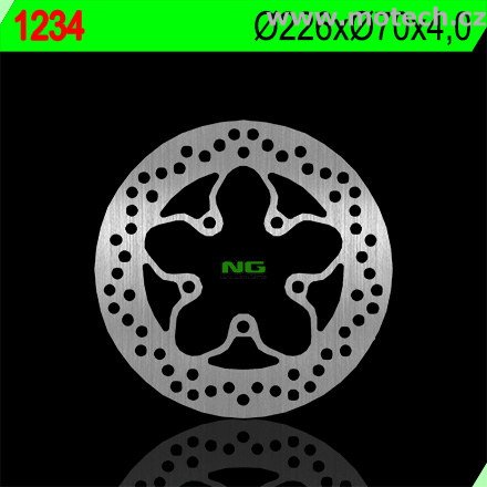 Brzdový kotouč NG 1234 - pevný - Kliknutím na obrázek zavřete