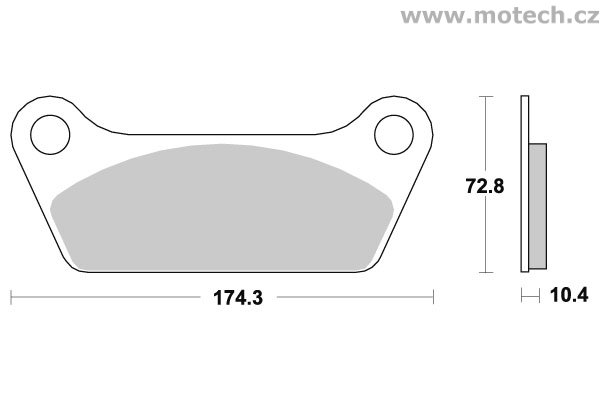 Brzdové destičky zadní SBS - 553HF - Kliknutím na obrázek zavřete