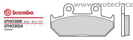 Brzdové destičky Brembo - BRM 07HO35SA - Kliknutím na obrázek zavřete