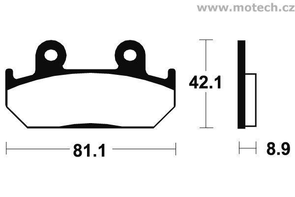 Brzdové destičky přední Bendix - MF 93 - Kliknutím na obrázek zavřete