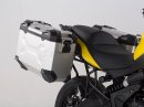 sada kufrů TRAX ADV stříbrné 37/37 l Kawasaki Versys 650 (15-)
