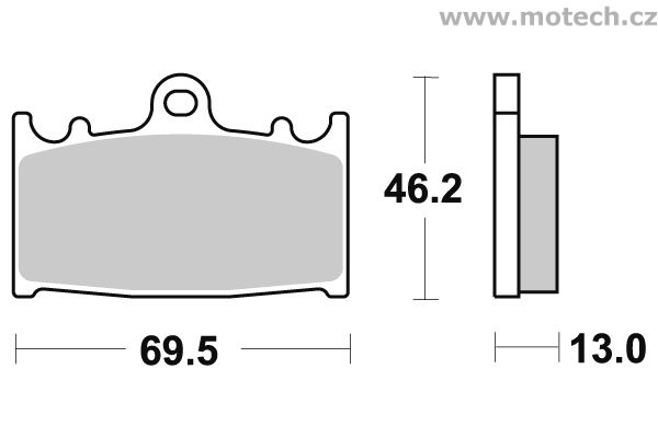 Brzdové destičky zadní SBS - 789LS - Kliknutím na obrázek zavřete
