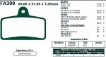 Brzdové destičky EBC - FA399