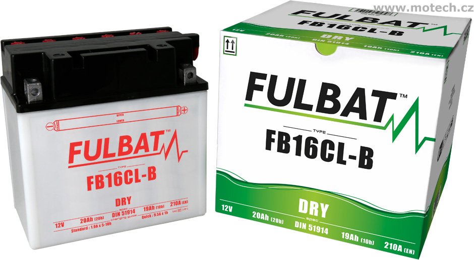 Konvenční baterie FULBAT FB16CL-B (YB16CL-B) - Kliknutím na obrázek zavřete