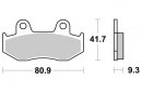 Brzdové destičky přední SBS - 125CT