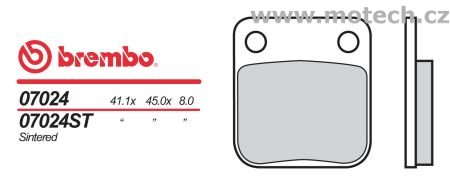 Brzdové desky Brembo - BRM 07024 - Kliknutím na obrázek zavřete