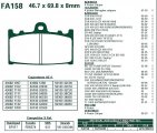 Brzdové destičky EBC - FA158
