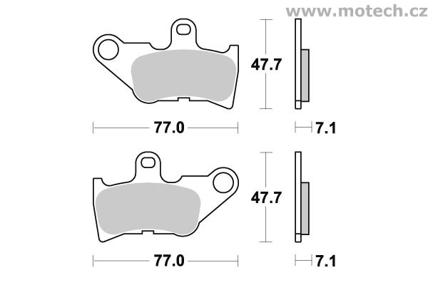 Brzdové destičky přední SBS - 165HF - Kliknutím na obrázek zavřete