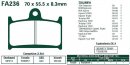 Brzdové destičky EBC - FA236