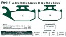 Brzdové destičky EBC - FA414R