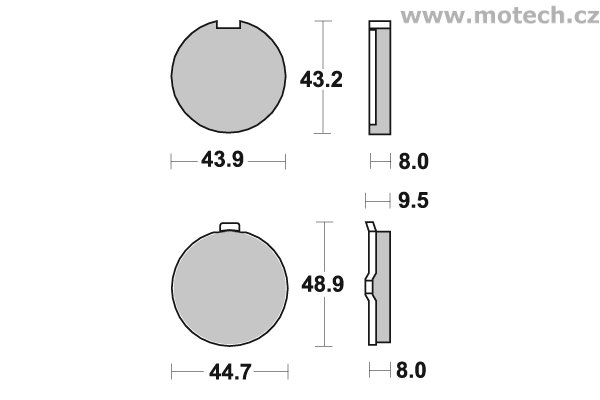 Brzdové destičky přední SBS - 524HF - Kliknutím na obrázek zavřete