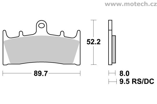 Brzdové destičky přední SBS - 686HS - Kliknutím na obrázek zavřete