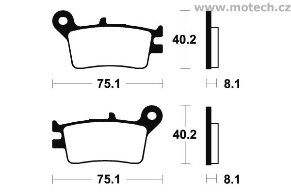 Brzdové destičky zadní Bendix - MA 129 - Kliknutím na obrázek zavřete