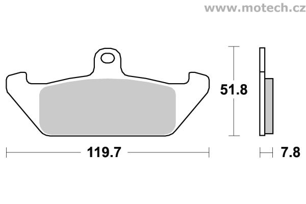 Brzdové destičky přední SBS - 594HF - Kliknutím na obrázek zavřete