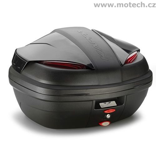 Kufr Kappa K47 NN MANTA černé lakované víko, červené odrazky - Kliknutím na obrázek zavřete