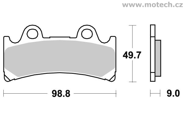 Brzdové destičky přední SBS - 683HS - Kliknutím na obrázek zavřete