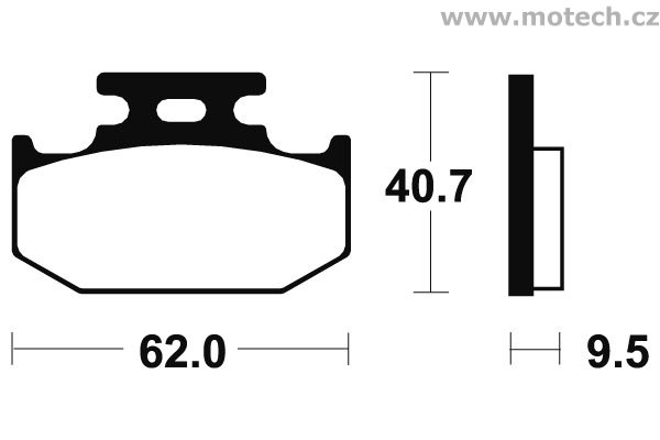 Brzdové destičky zadní Bendix - MA 148 - Kliknutím na obrázek zavřete