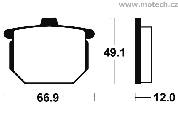 Brzdové destičky přední Bendix - MA 8 - Kliknutím na obrázek zavřete