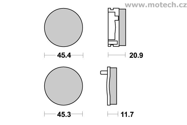 Brzdové destičky přední SBS - 521HF - Kliknutím na obrázek zavřete