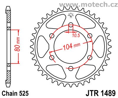 Rozeta JTR1489-41 pro: KAWASAKI ZX-9R - Kliknutím na obrázek zavřete