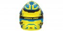 Přilba CASSIDA CROSS PRO - modrá-žlutá fluo-černá