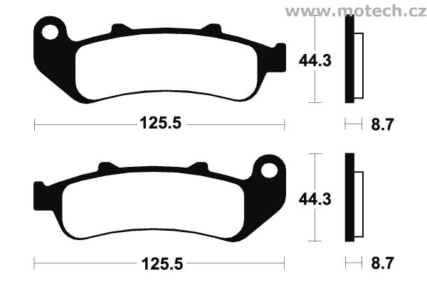 Brzdové destičky zadní Bendix - MR 185 - Kliknutím na obrázek zavřete
