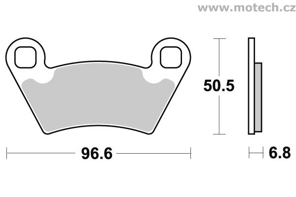 Brzdové destičky přední SBS - 800ATS - Kliknutím na obrázek zavřete