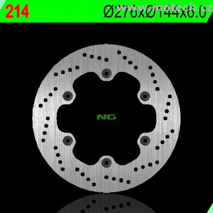Brzdový kotouč NG 214 - pevný - Kliknutím na obrázek zavřete