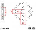 Kolečko JTF425-15 pro: SUZUKI RV 125 Van Van