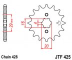 Kolečko JTF425-15 pro: SUZUKI RV 125 Van Van