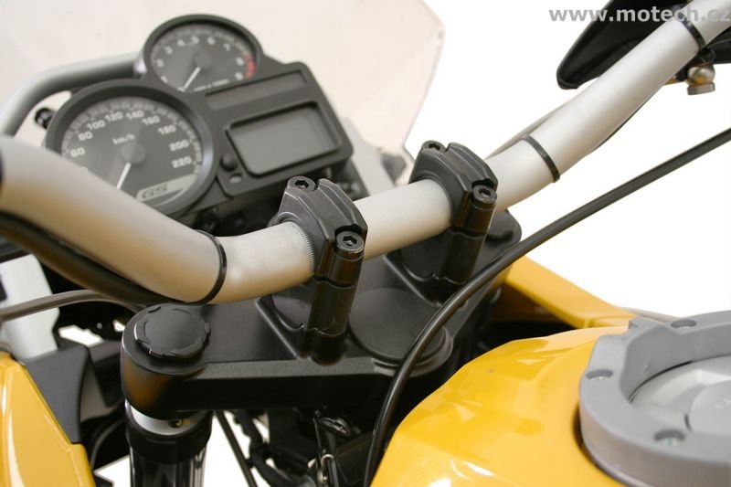 zvýšení řídítek 30 mm stříbrné BMW R1200GS / Adventure , F800 GS Adventure - Kliknutím na obrázek zavřete