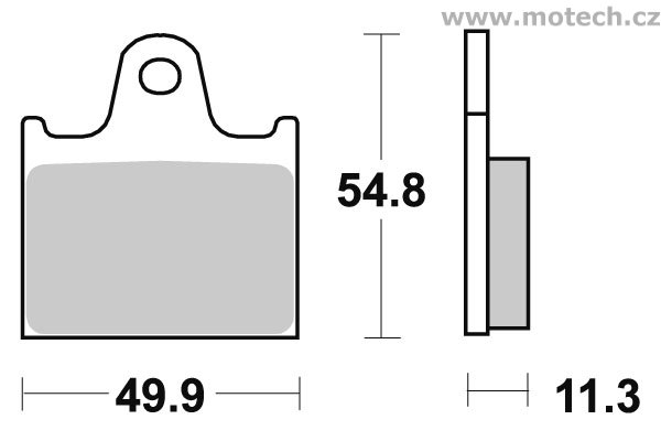 Brzdové destičky zadní SBS - 573HF - Kliknutím na obrázek zavřete