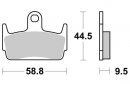 Brzdové destičky zadní SBS - 129CT