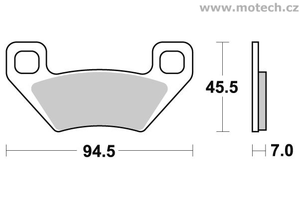 Brzdové destičky přední SBS - 822ATS - Kliknutím na obrázek zavřete