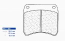 Brzdové destičky CL BRAKES 2950 XBK5