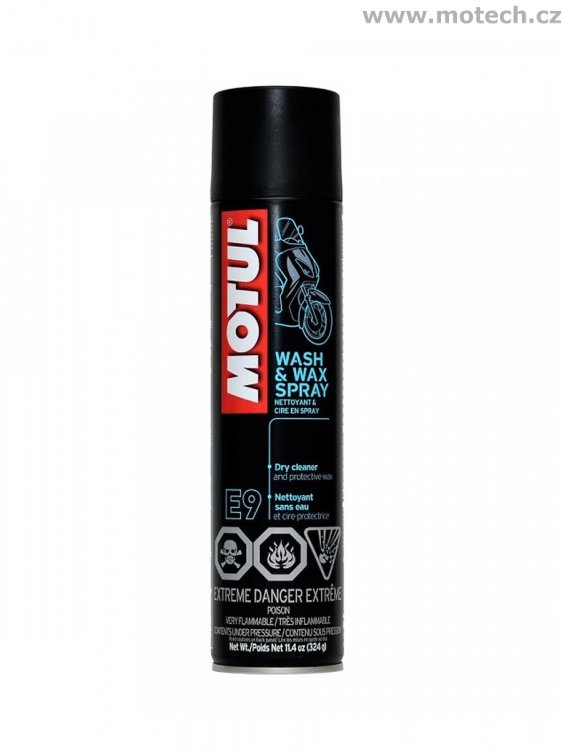 MOTUL E9 WASH & WAX SPRAY 400ML - Kliknutím na obrázek zavřete