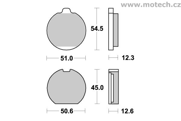Brzdové destičky zadní SBS - 514HF - Kliknutím na obrázek zavřete