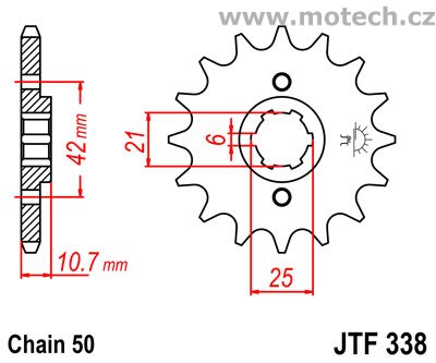 Kolečko JTF338-16 pro: HONDA CB 650 - Kliknutím na obrázek zavřete
