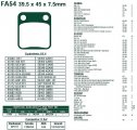 Brzdové destičky EBC - FA54/2R