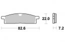 Brzdové destičky přední SBS - 136HF