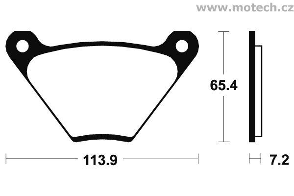 Brzdové destičky zadní Bendix - MA 13 - Kliknutím na obrázek zavřete