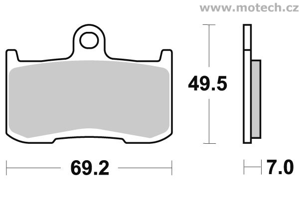 Brzdové destičky přední SBS - 782HS - Kliknutím na obrázek zavřete