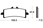 Brzdové destičky Bendix sinter metalic racing - MRR 341