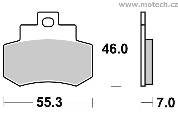 Brzdové destičky zadní SBS - 172CT - Kliknutím na obrázek zavřete