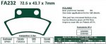 Brzdové destičky EBC - FA232R