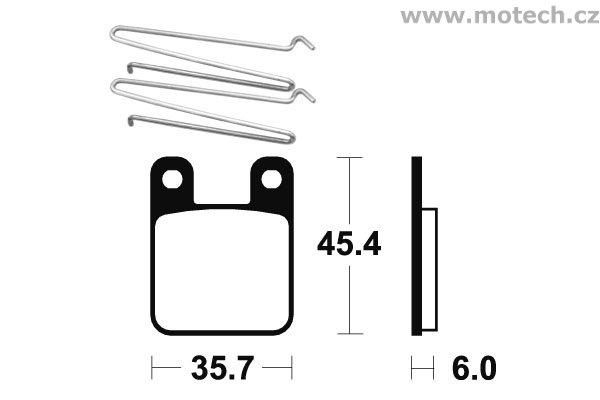 Brzdové destičky přední Bendix - MA 319 - Kliknutím na obrázek zavřete