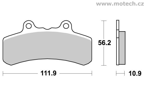 Brzdové destičky přední SBS - 658HF - Kliknutím na obrázek zavřete