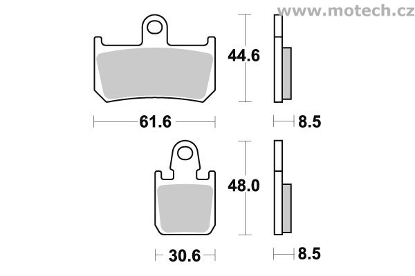 Brzdové destičky přední SBS - 839HS - Kliknutím na obrázek zavřete