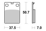 Brzdové destičky přední SBS - 606HF