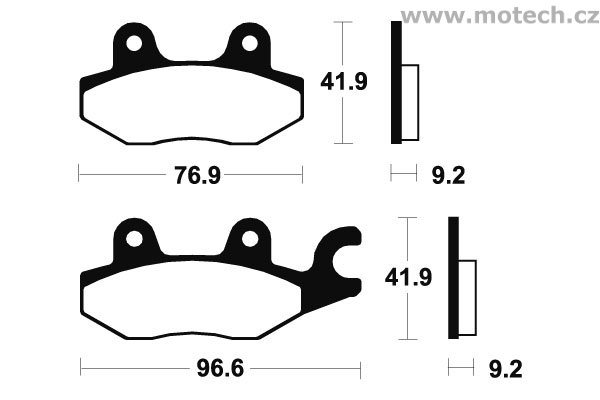 Brzdové destičky zadní Bendix - MA 188 - Kliknutím na obrázek zavřete